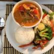 Combo # 5 - Panang, Veggie Delight and Steamed Rice